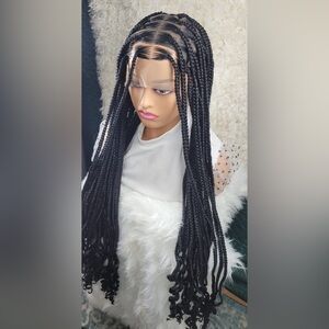 Elegant Black Braided Wig